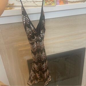 Agachi sequined party dress